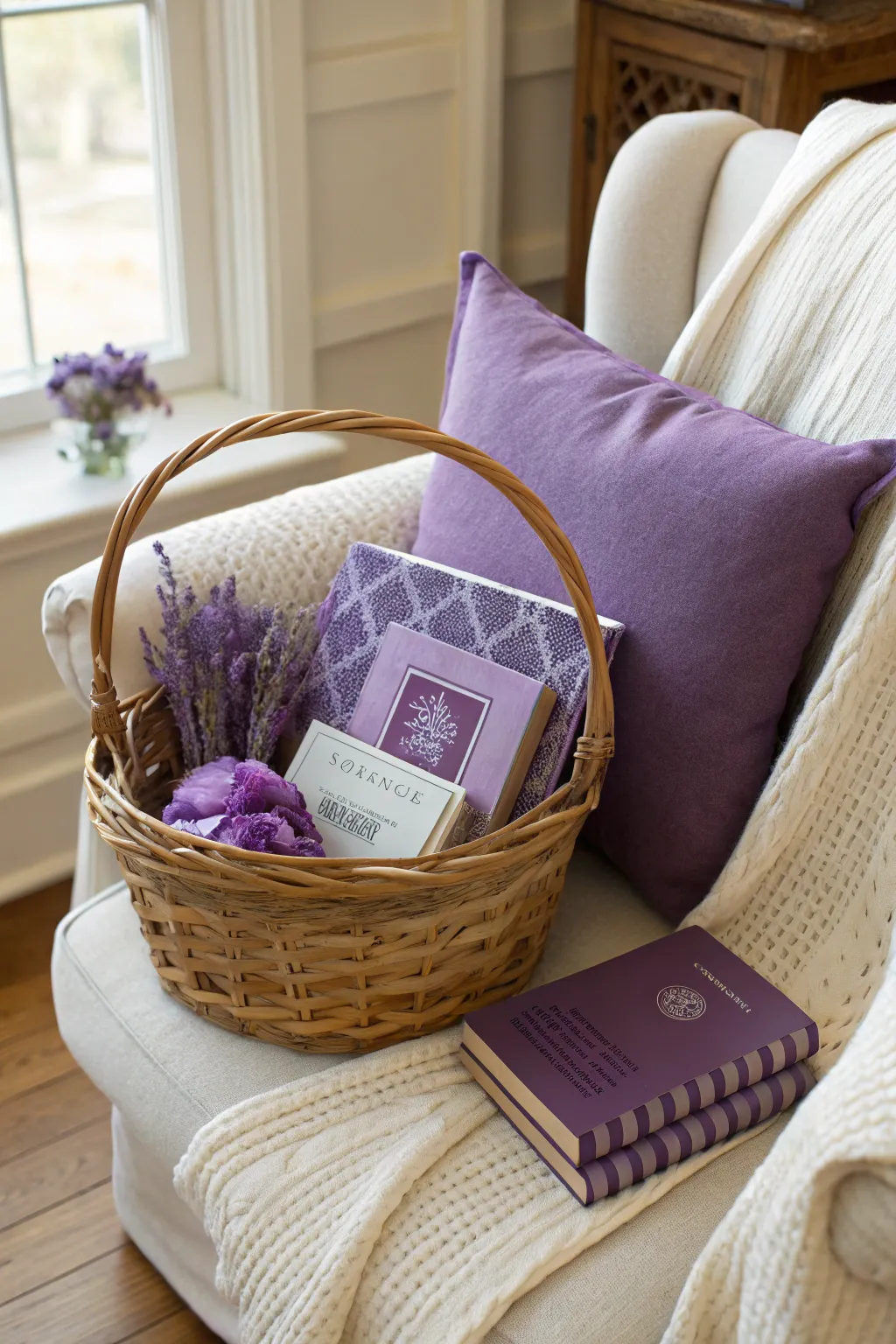 Dive into a world of stories with a touch of purple elegance. 🌿📚✨