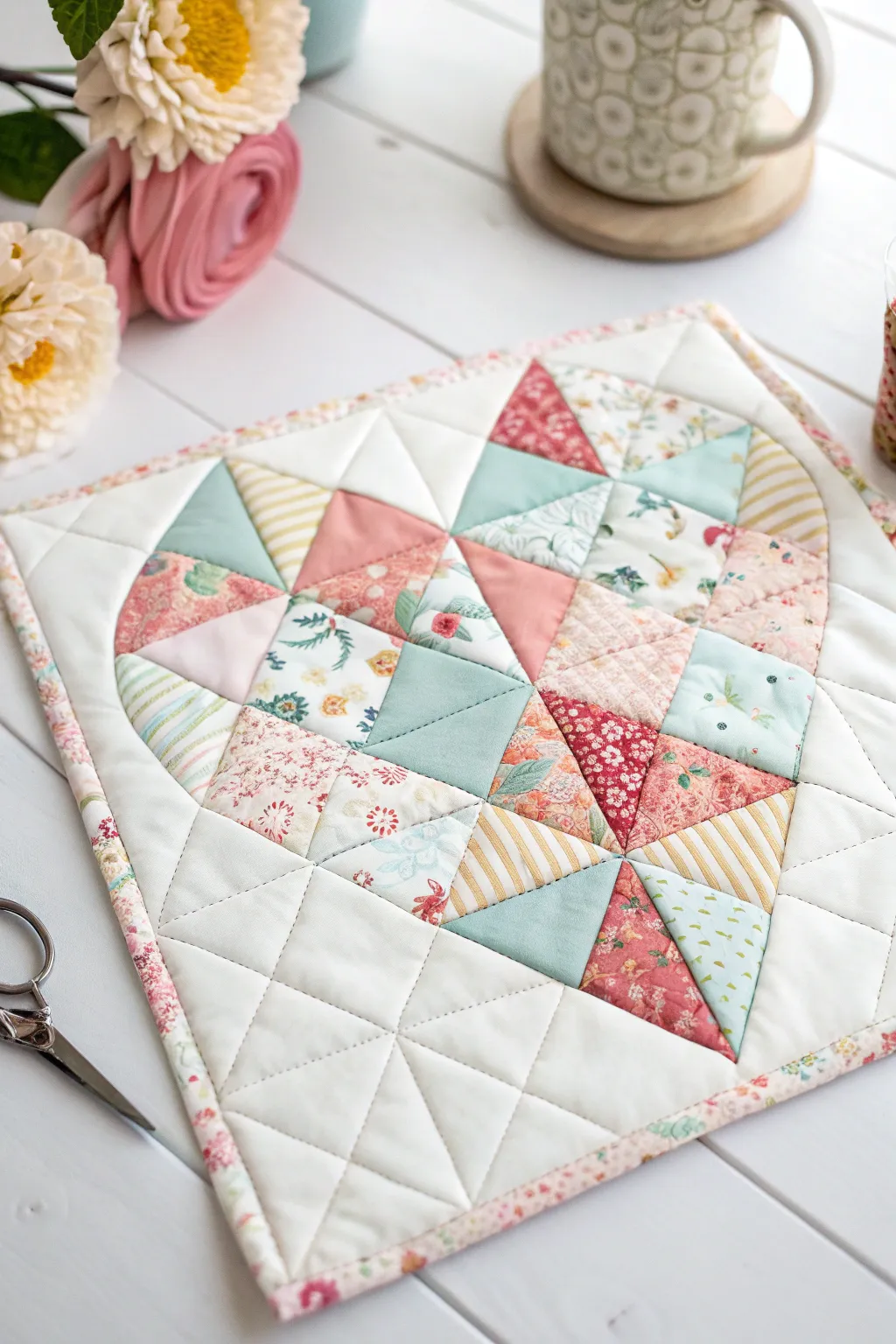 Embrace the warmth and charm of a Patchwork Heart, where every stitch tells a story of love and creativity.