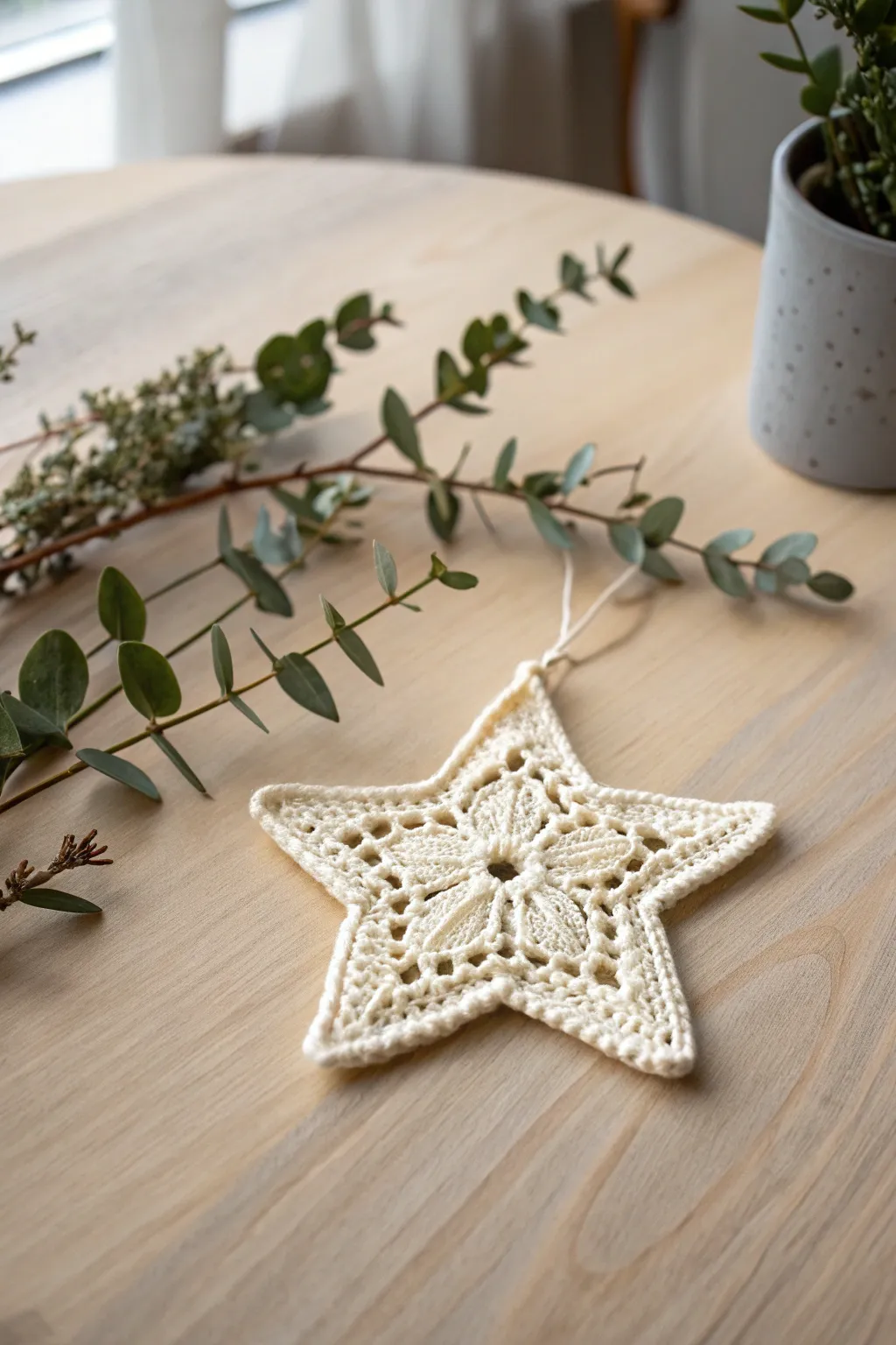 A touch of magic in a crocheted star, ready to brighten someone's day.