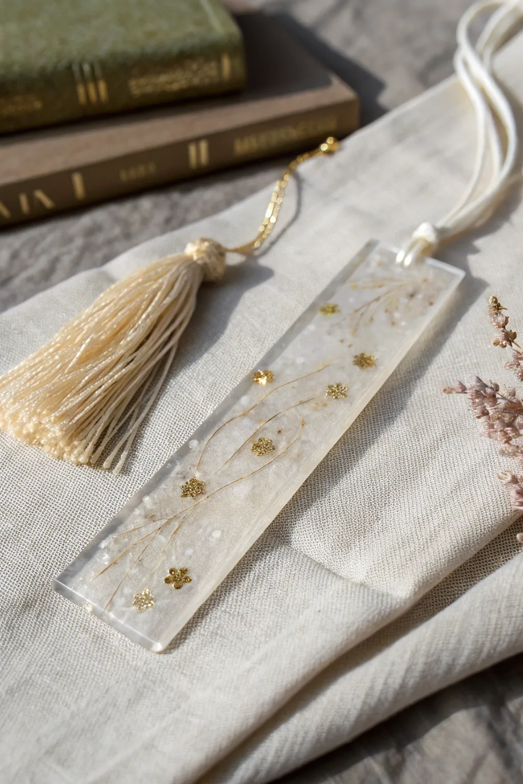 Elevate your reading experience with a touch of handmade elegance. ✨📚 #DIYResinBookmark