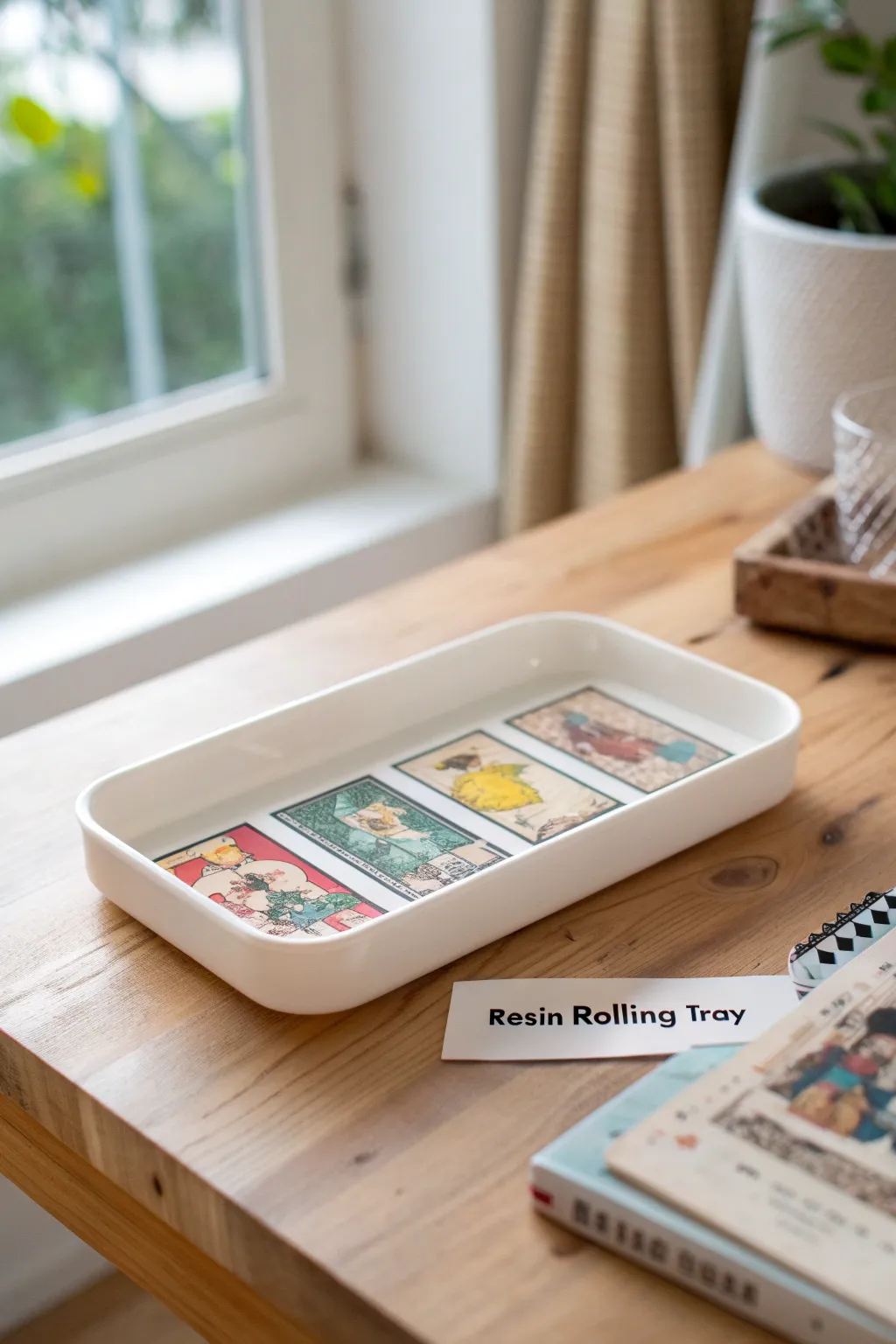 Add a touch of whimsy to your space with a resin rolling tray featuring your favorite comic strips. Perfect for those who appreciate craftsmanship and playful design!
