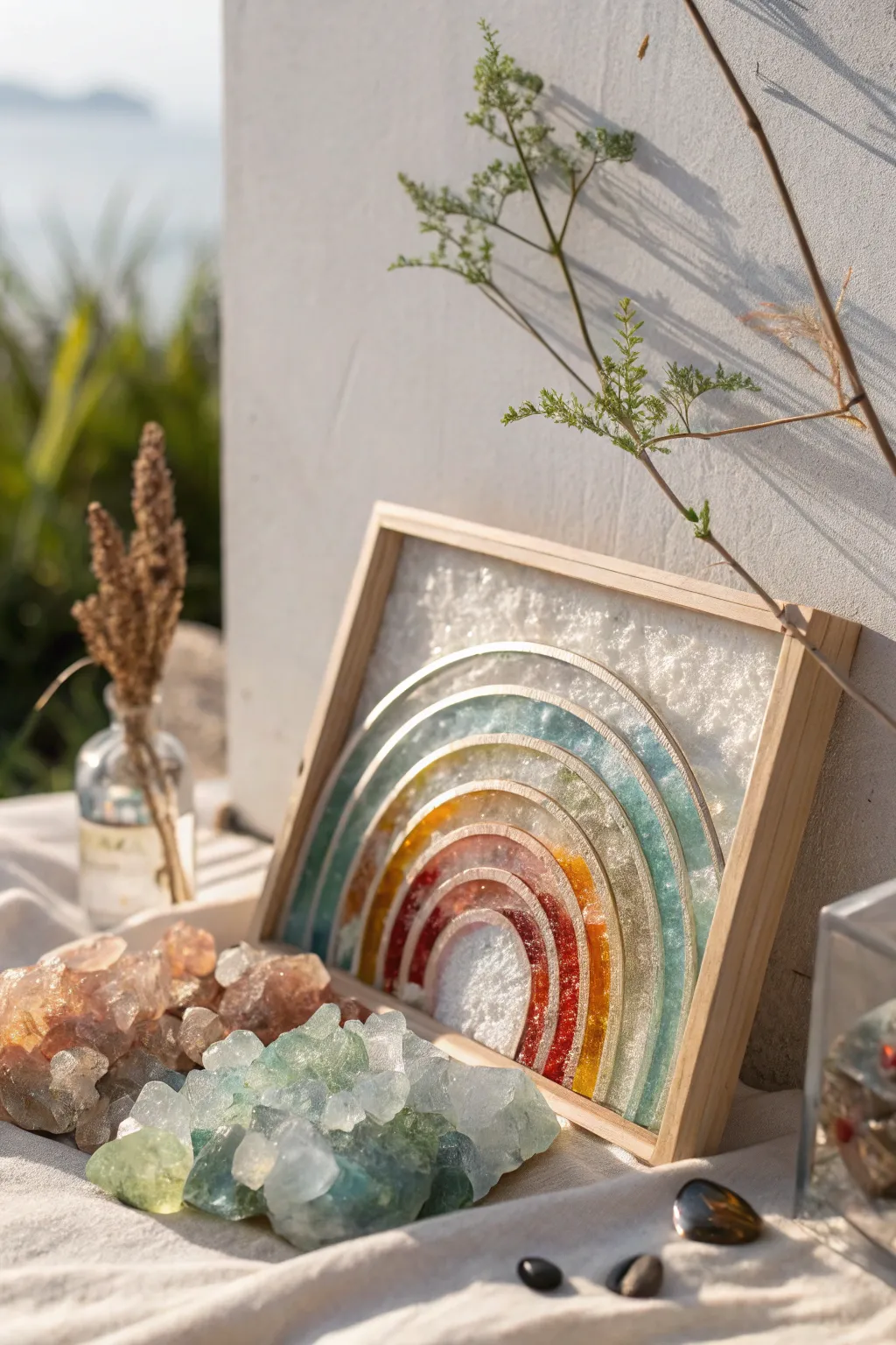 Dive into the mesmerizing depths of crystal clear resin art—where simplicity meets vibrant elegance.