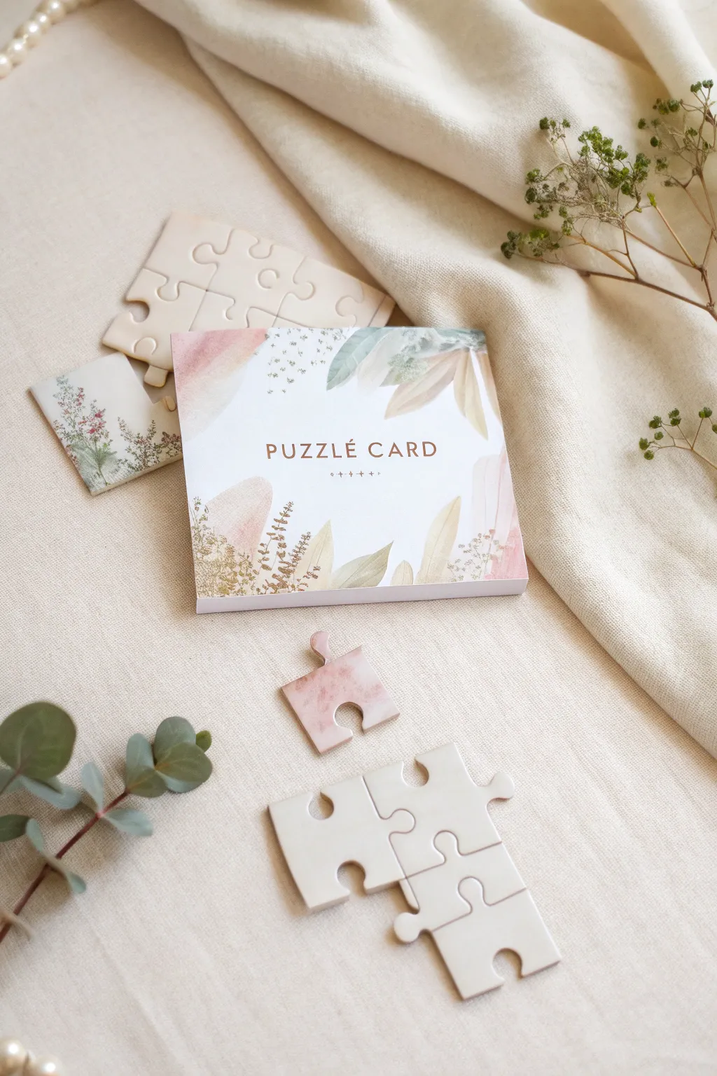 Unlock heartfelt messages with these charming puzzle cards, where simplicity meets playful elegance.