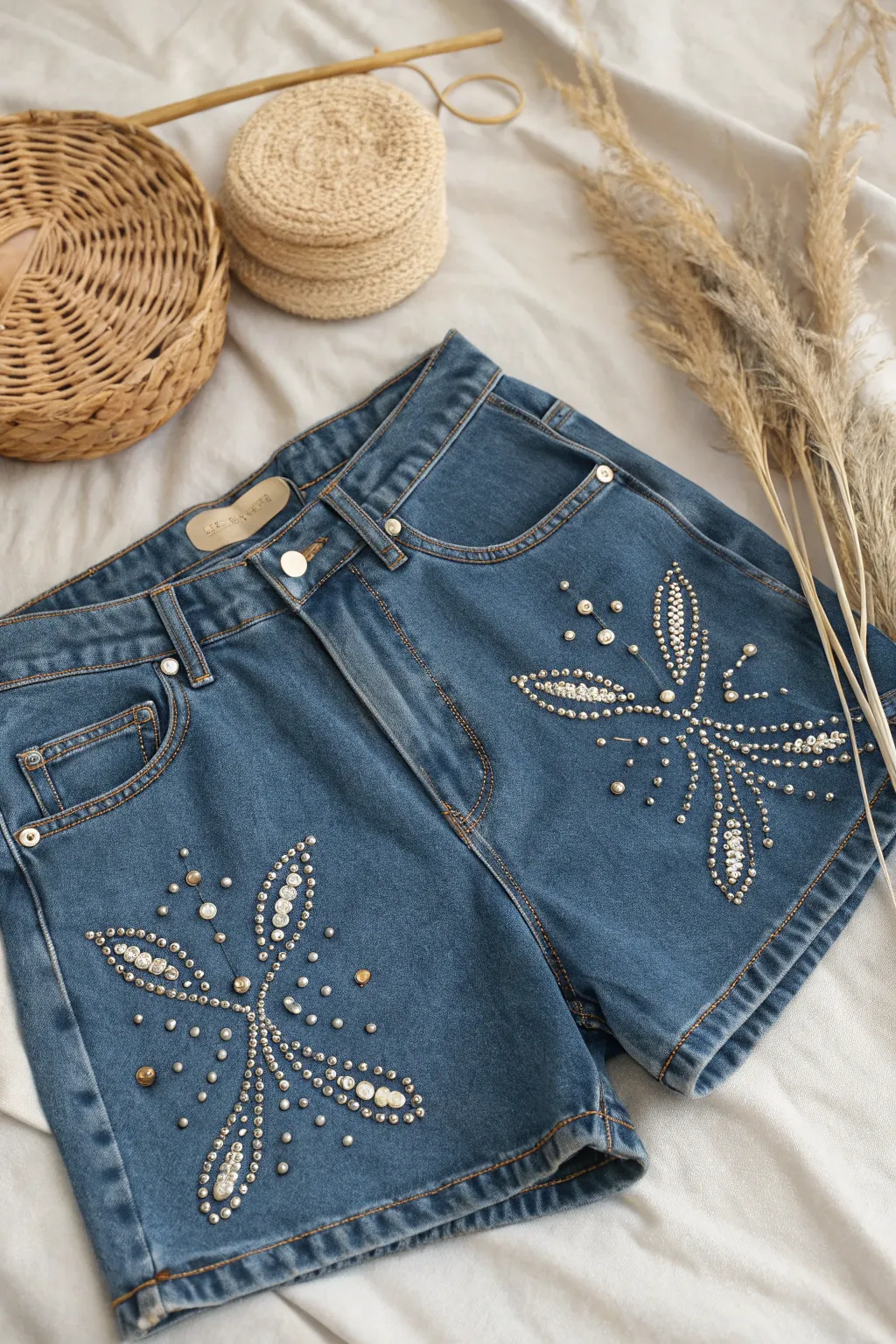 Transform your denim into festival-ready fashion with a sprinkle of sparkle.