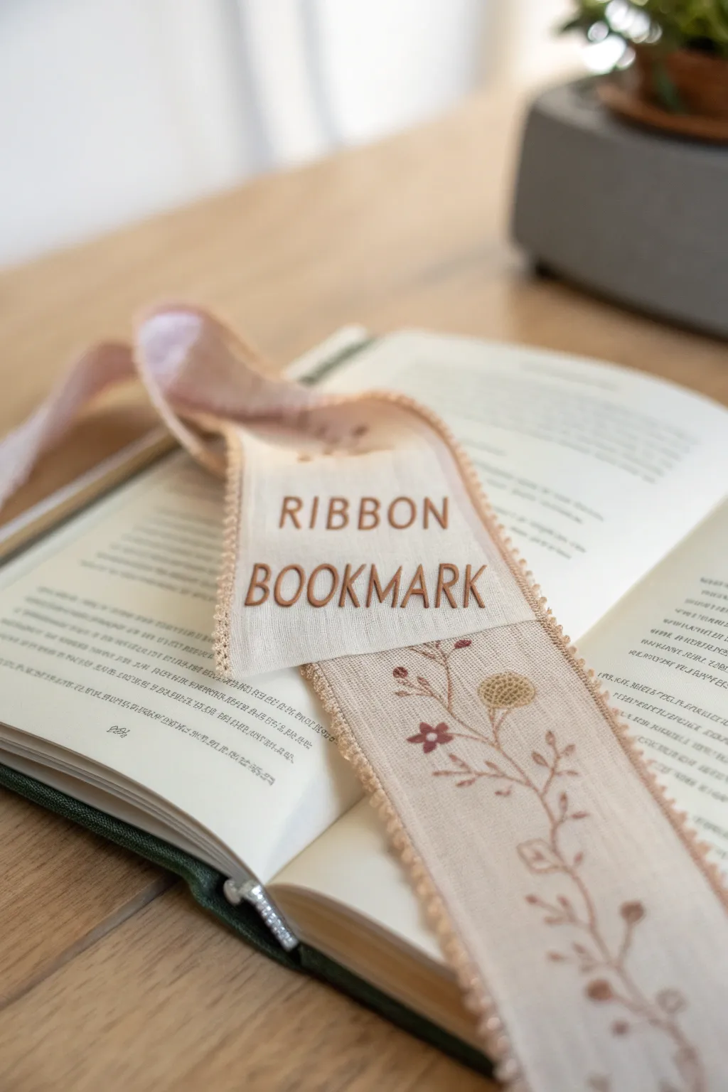 Embrace serenity with handcrafted ribbon bookmarks that inspire reflection.