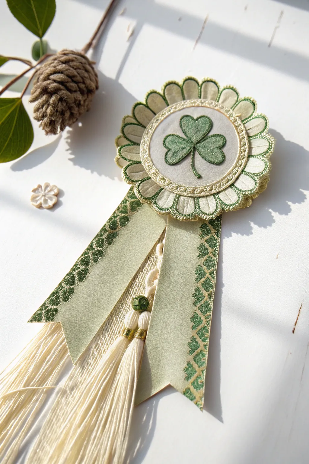 Celebrate with style: Handcrafted award ribbons that bring a touch of charm and friendly competition to your St. Patrick's Day festivities.