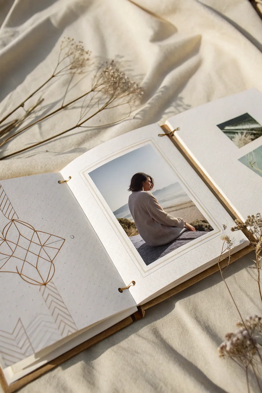 Embrace simplicity with a minimalist scrapbook design, where your memories take the spotlight.