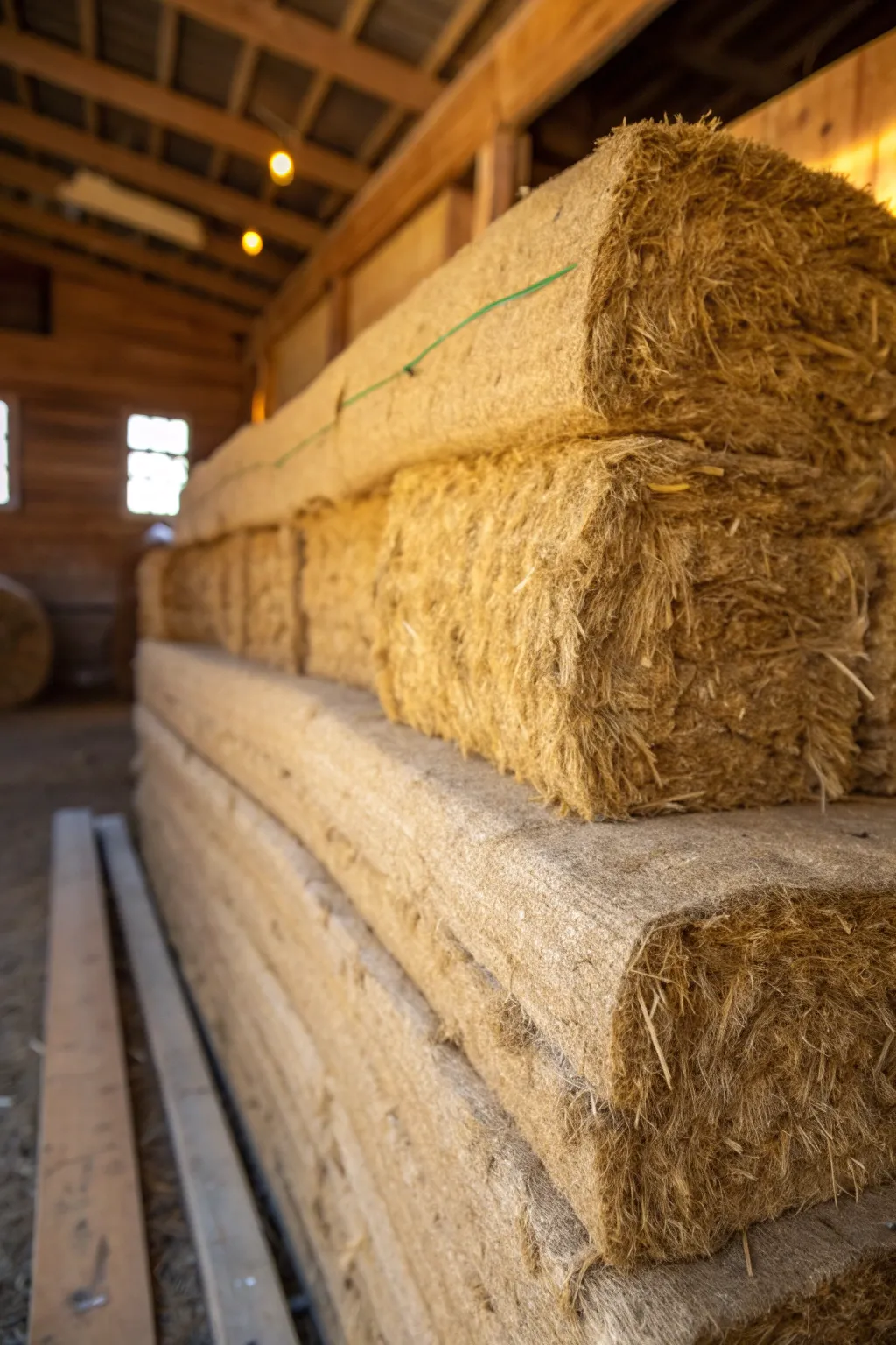 Embrace sustainable living with the natural beauty of hemp insulation.