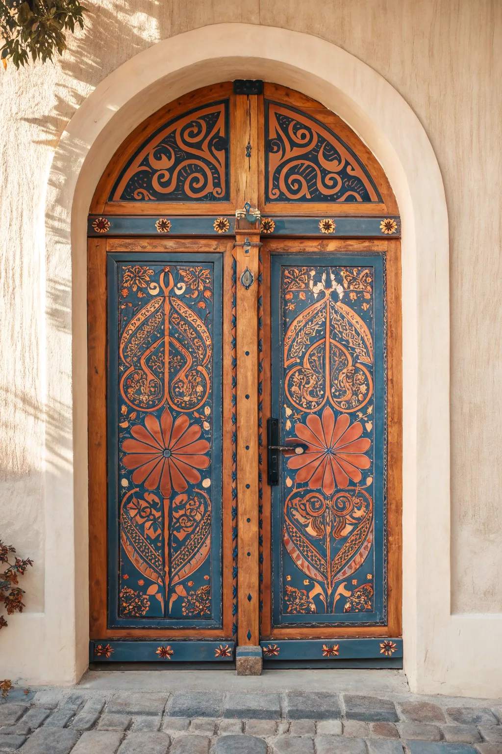 Unlock the elegance of history with a medieval-inspired door design.