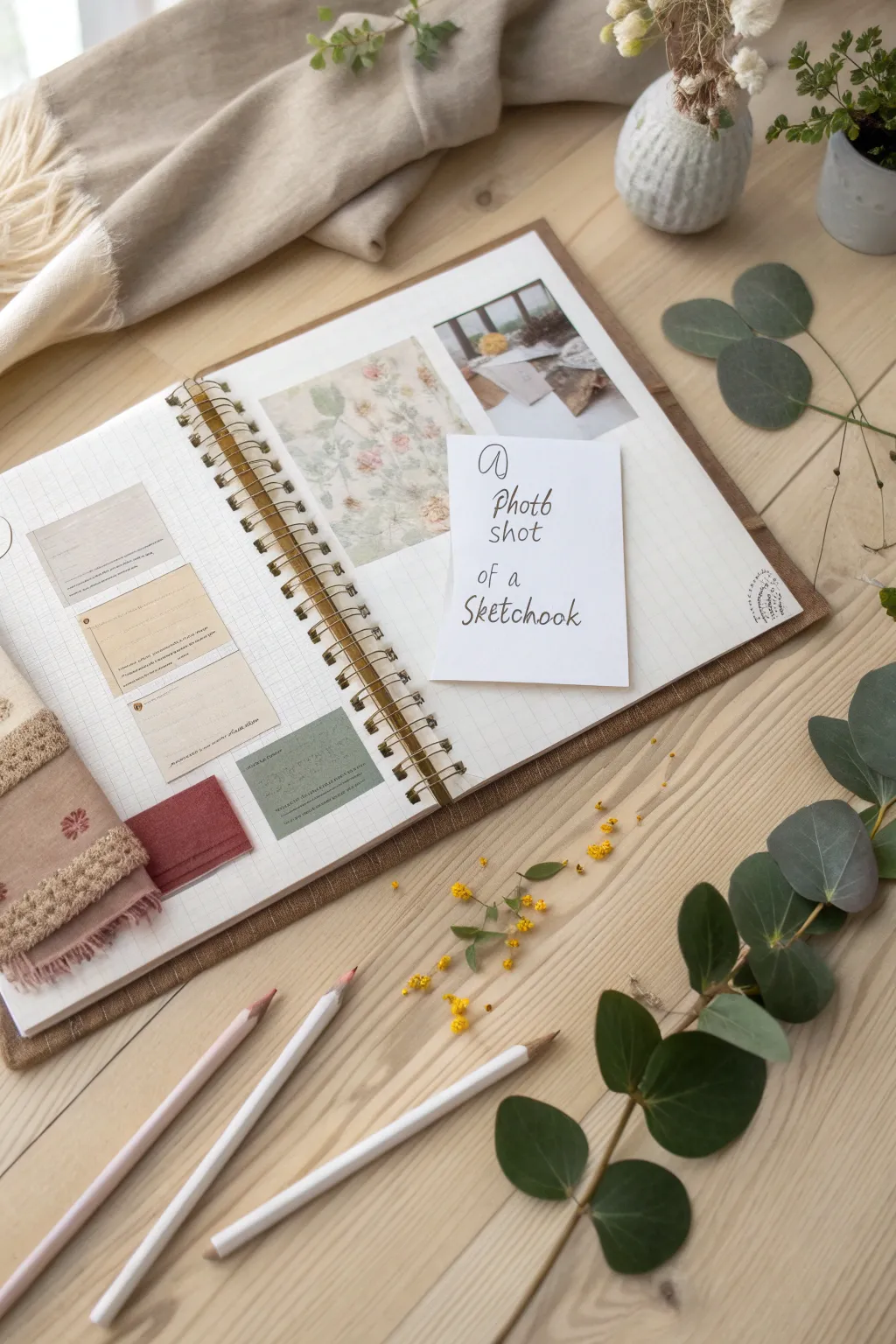 Capture the essence of your emotions with a minimalist mood board that speaks volumes in simplicity.