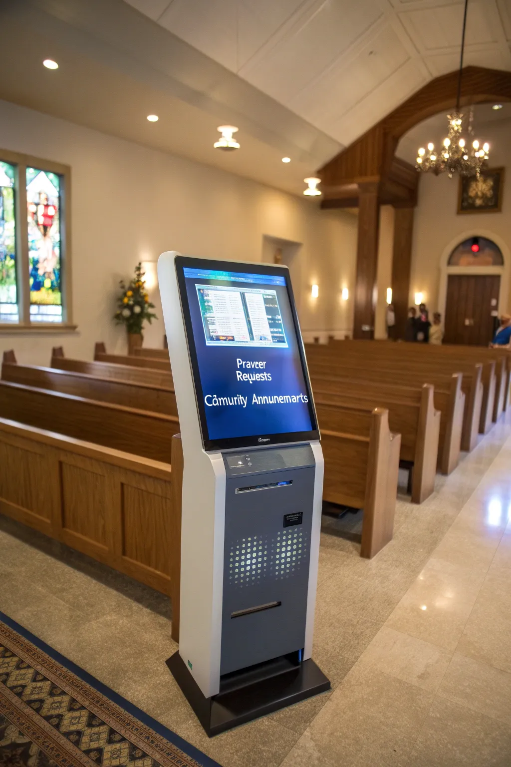 Bridging Tradition and Technology: Engage with your community through interactive church kiosks.