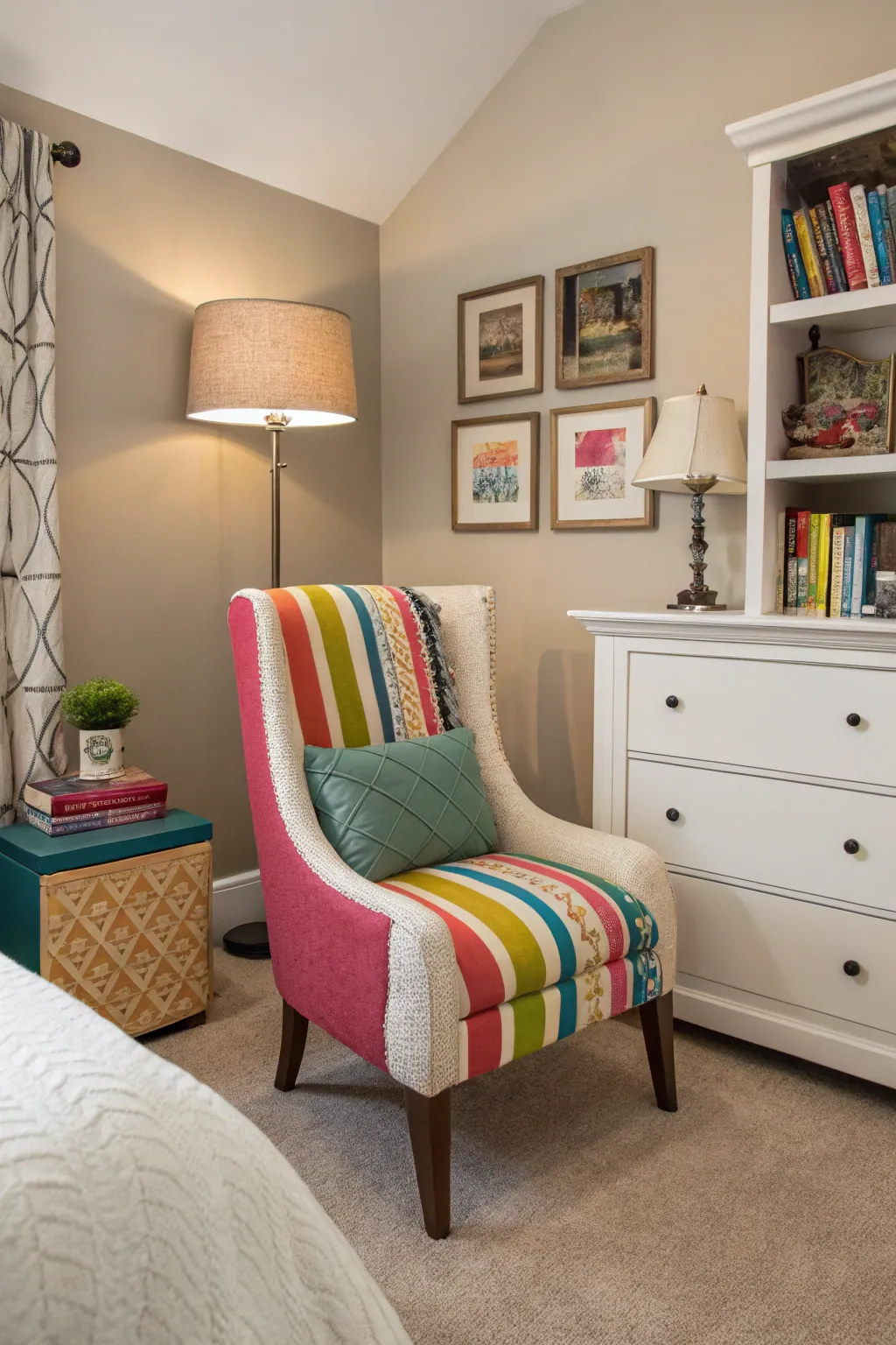 A statement piece can inject personality into your bedroom.