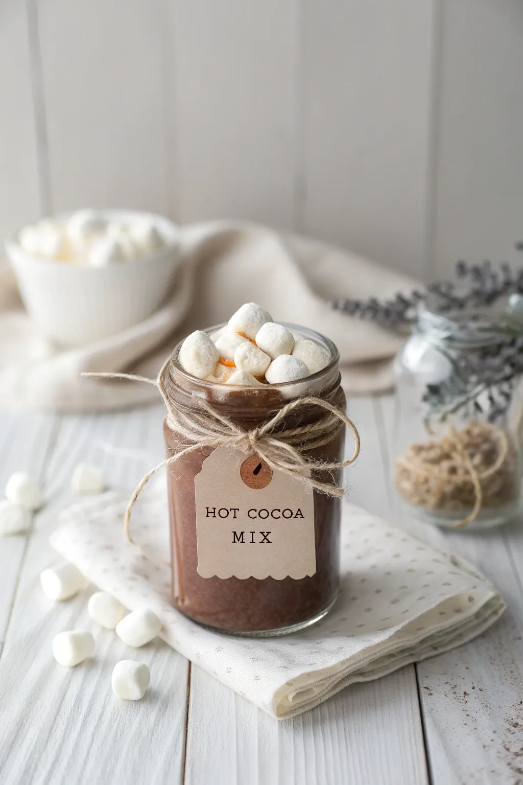 Warm up your Valentine's Day with a touch of sweetness – homemade gourmet hot cocoa mix, perfect for cozy moments!
