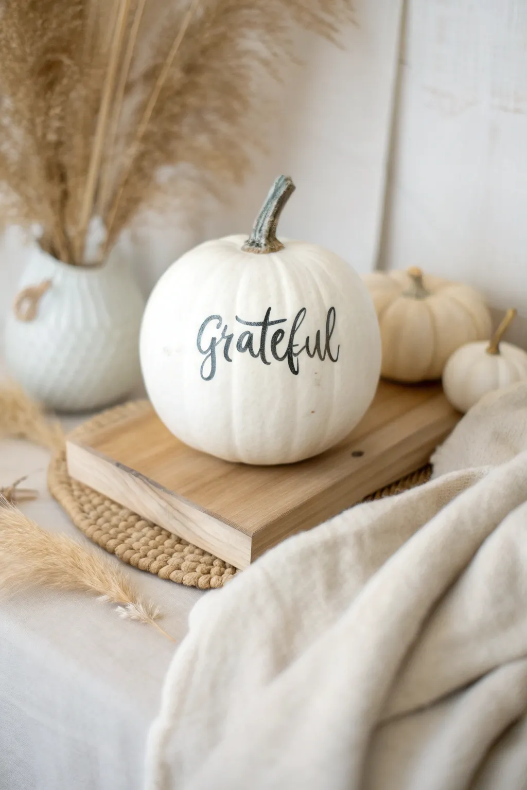 Embrace the season with a touch of gratitude. 🍂 #MinimalistDecor #BohoChic