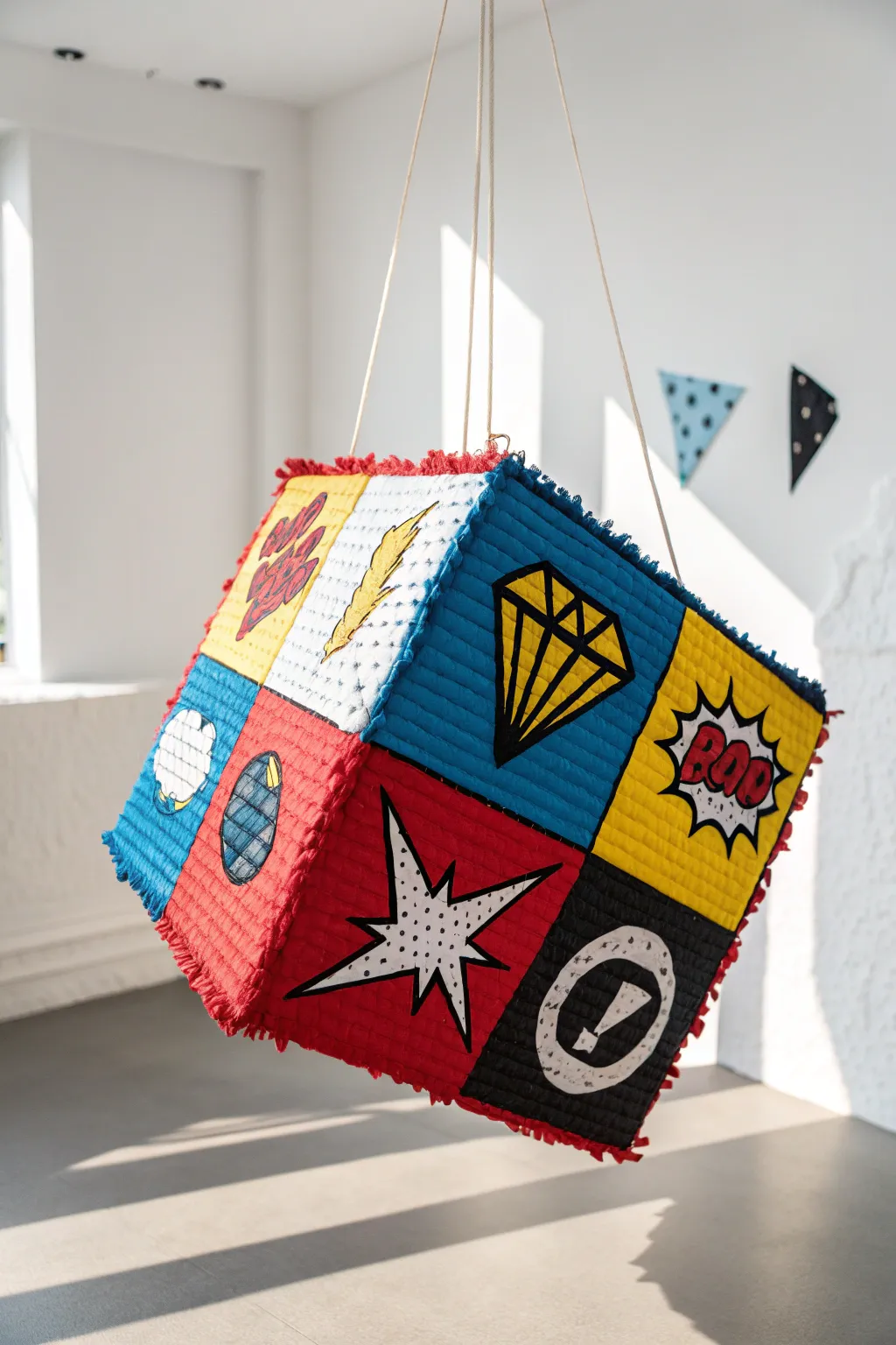 Unleash your inner artist with this Pop Art Piñata – where vibrant creativity meets minimalist elegance.