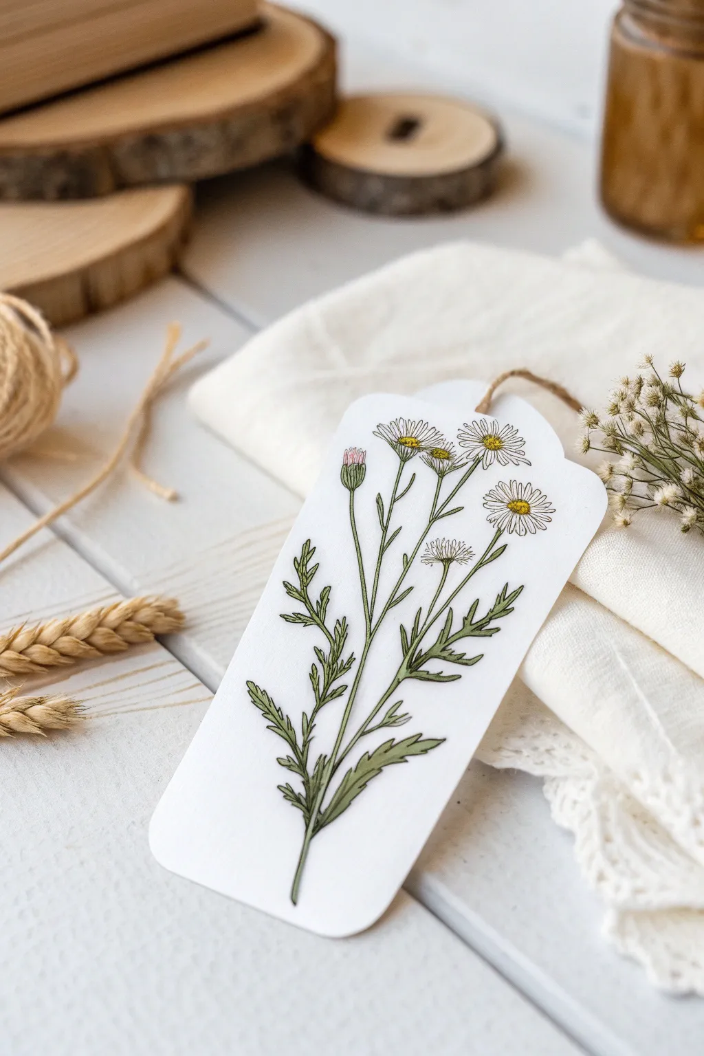 Embrace the elegance of nature with this intricately detailed wildflower sticker, perfect for a minimalist aesthetic.