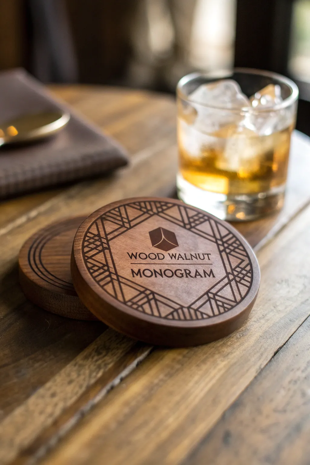 Elevate your style with custom coasters: the perfect blend of function and personal touch.