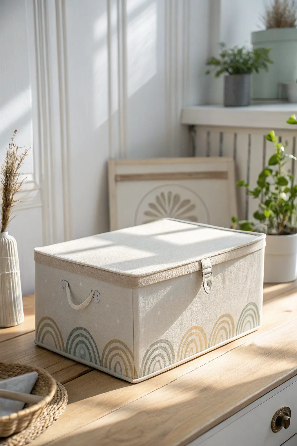 Discover the art of minimalism with these beautifully crafted storage boxes in calming neutral tones.