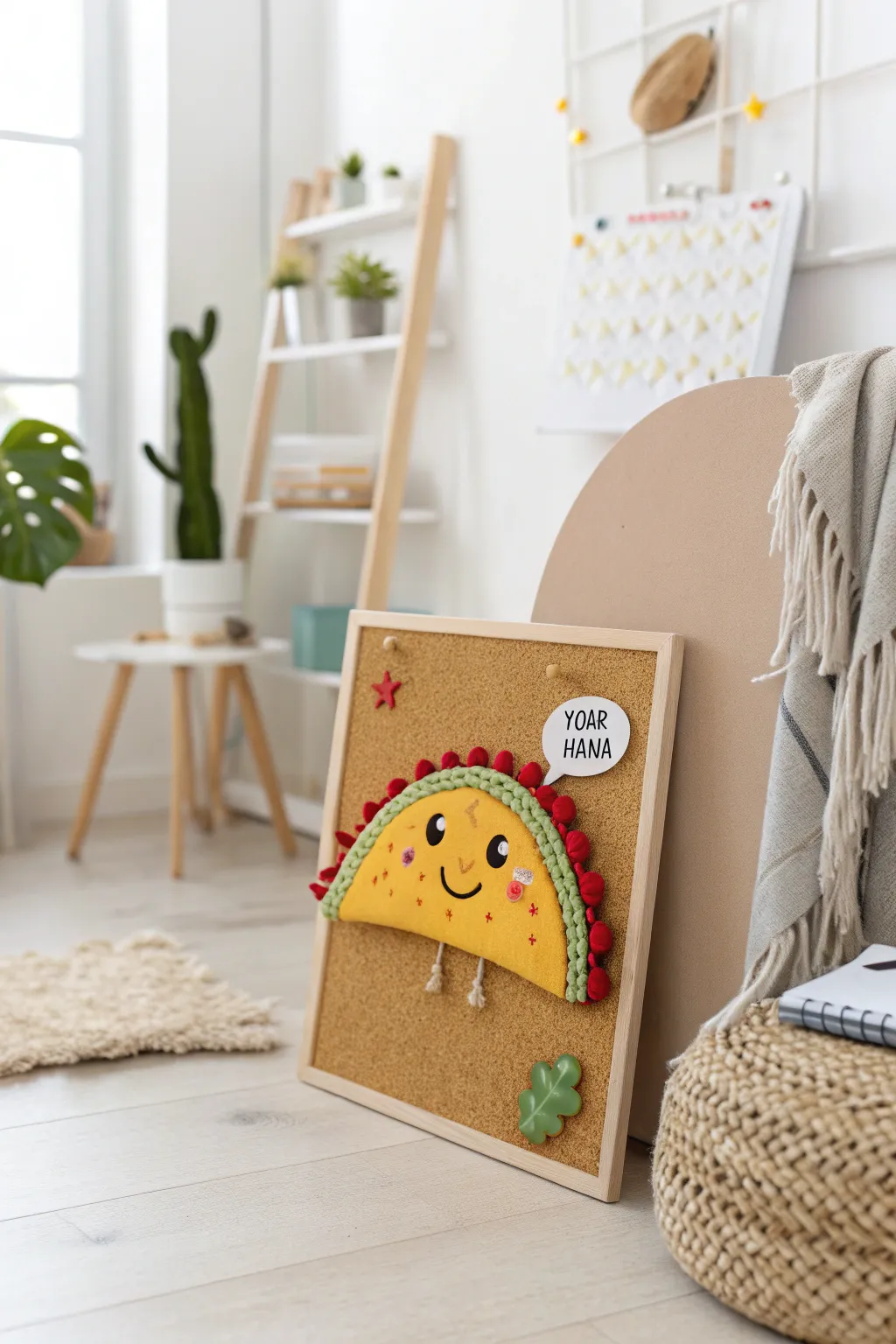 Bring a smile to your workspace with a playful taco cutout—where minimalism meets whimsy!