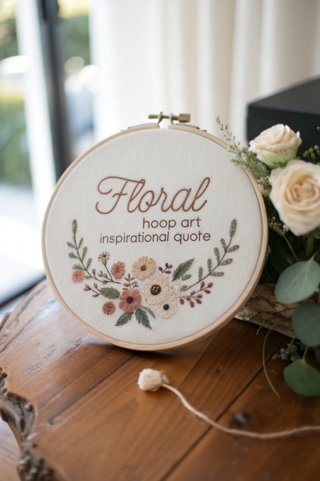 Craft a meaningful gift with this charming embroidery hoop art, perfect for sharing heartfelt messages.