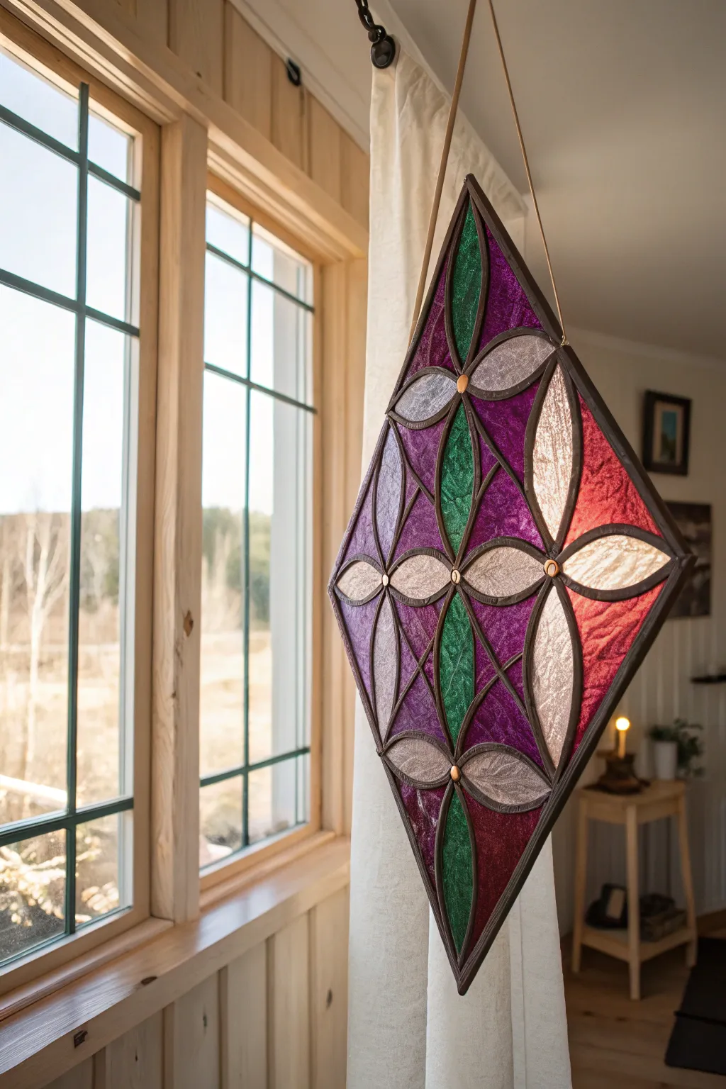 Bring timeless elegance into your home with vintage-inspired stained glass beauty.