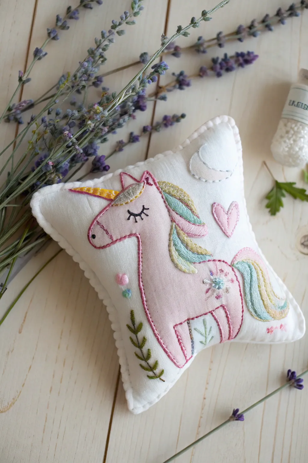 Enchant your child's dreams with this whimsical unicorn tooth fairy pillow, a blend of minimalist design and bohemian elegance.