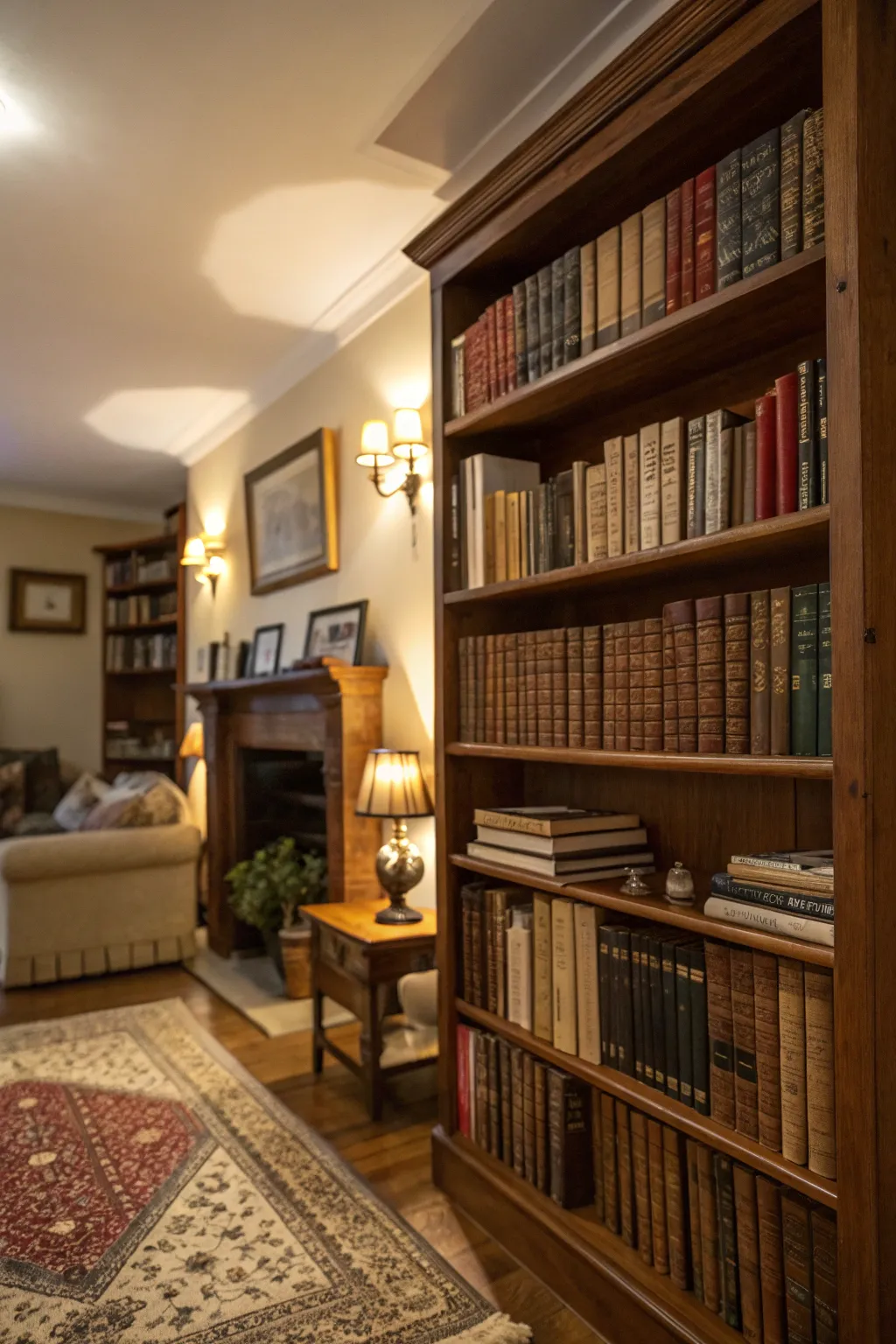 Books add depth and personality to interiors.