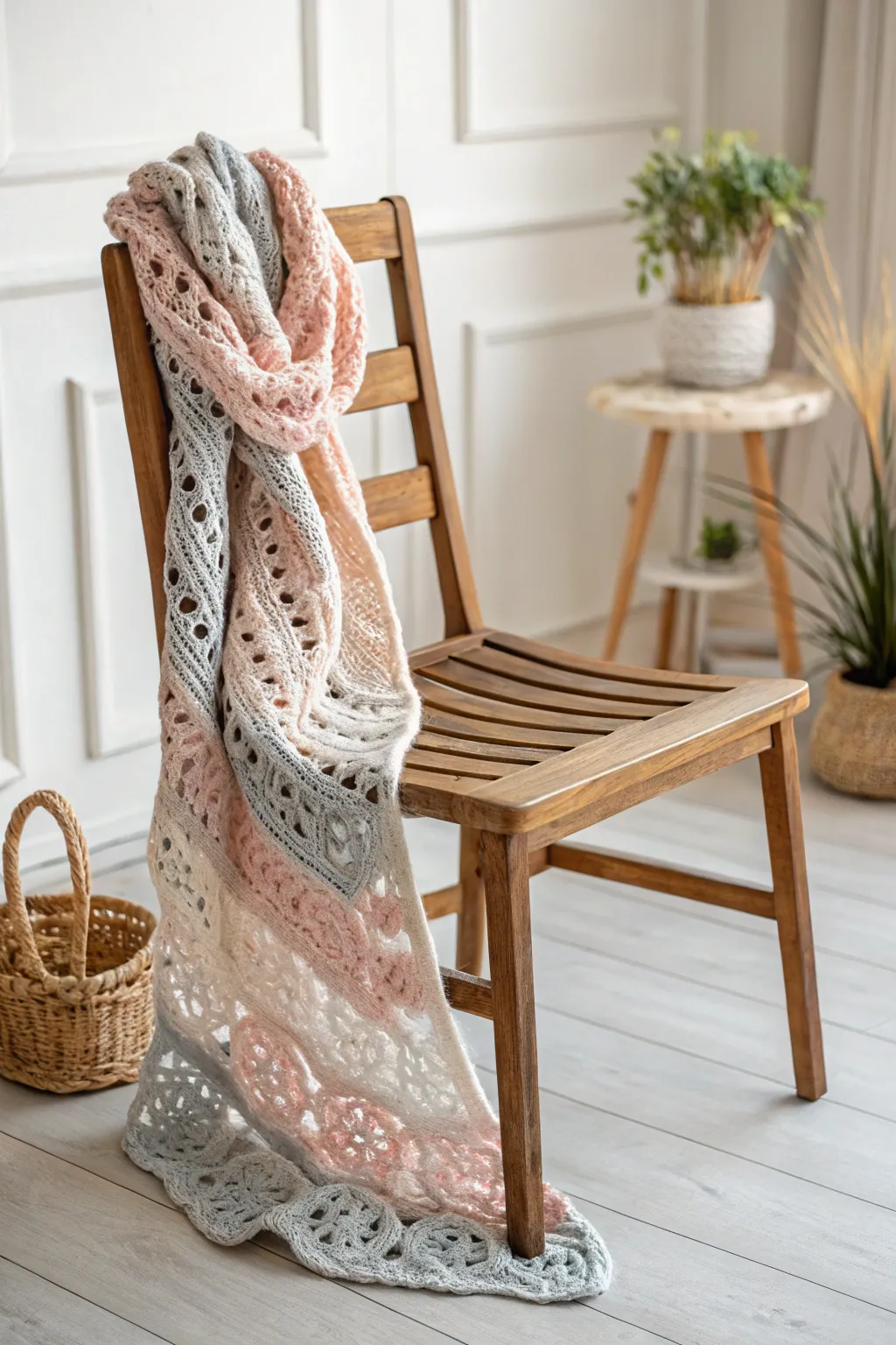 Embrace warmth and style with this handcrafted crochet scarf, where minimalist design meets boho flair.