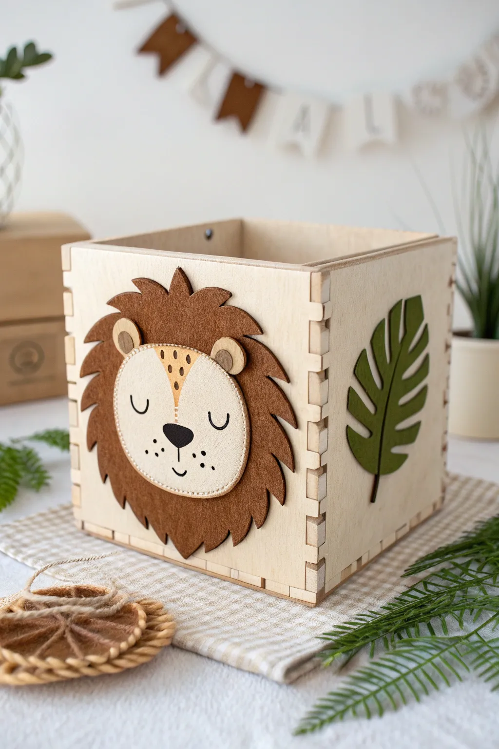 Unleash adventure with this charming jungle-themed Valentine's box, perfect for your little explorer.