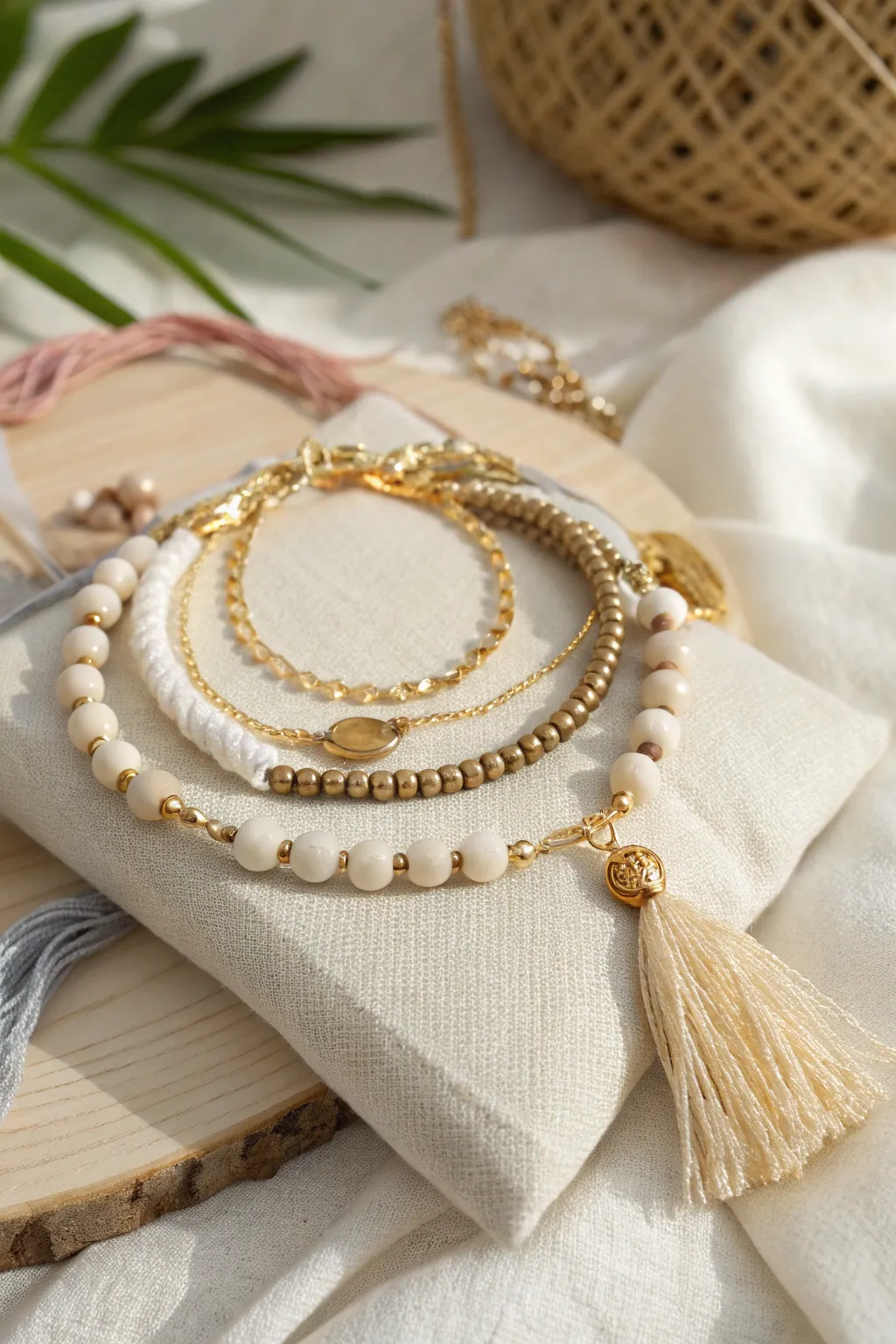 Elevate your style with a touch of elegance: Discover the art of stacked bracelets this Valentine's Day.