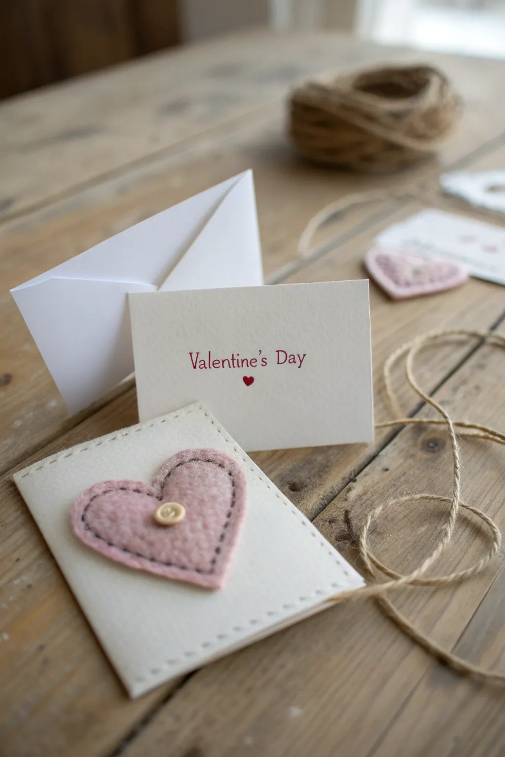 Add a heartfelt touch with a felt pocket card this Valentine's Day. Perfect for a sweet surprise!