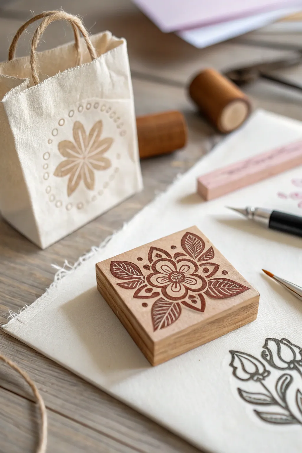 Add a touch of nostalgia to your Valentine's gift bags with vintage-inspired stamps. #CraftWithLove #ValentinesDay