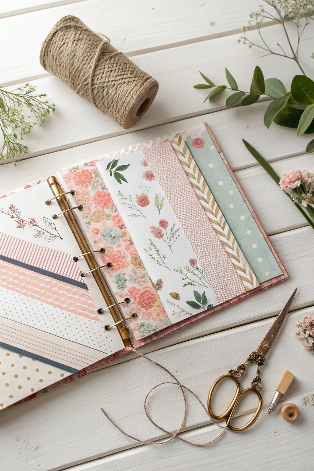 Get inspired by the art of patterned paper play for your Valentine's Day scrapbook creations.