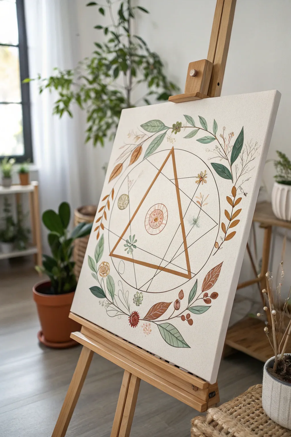 Discover the charm of Geometric Fusion: where nature meets modern art.
