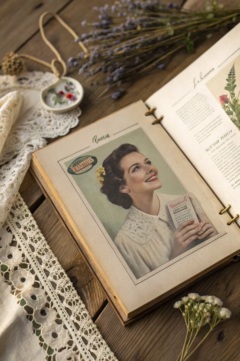 Step back in time with a touch of elegance: Vintage ads for your scrapbook inspiration.