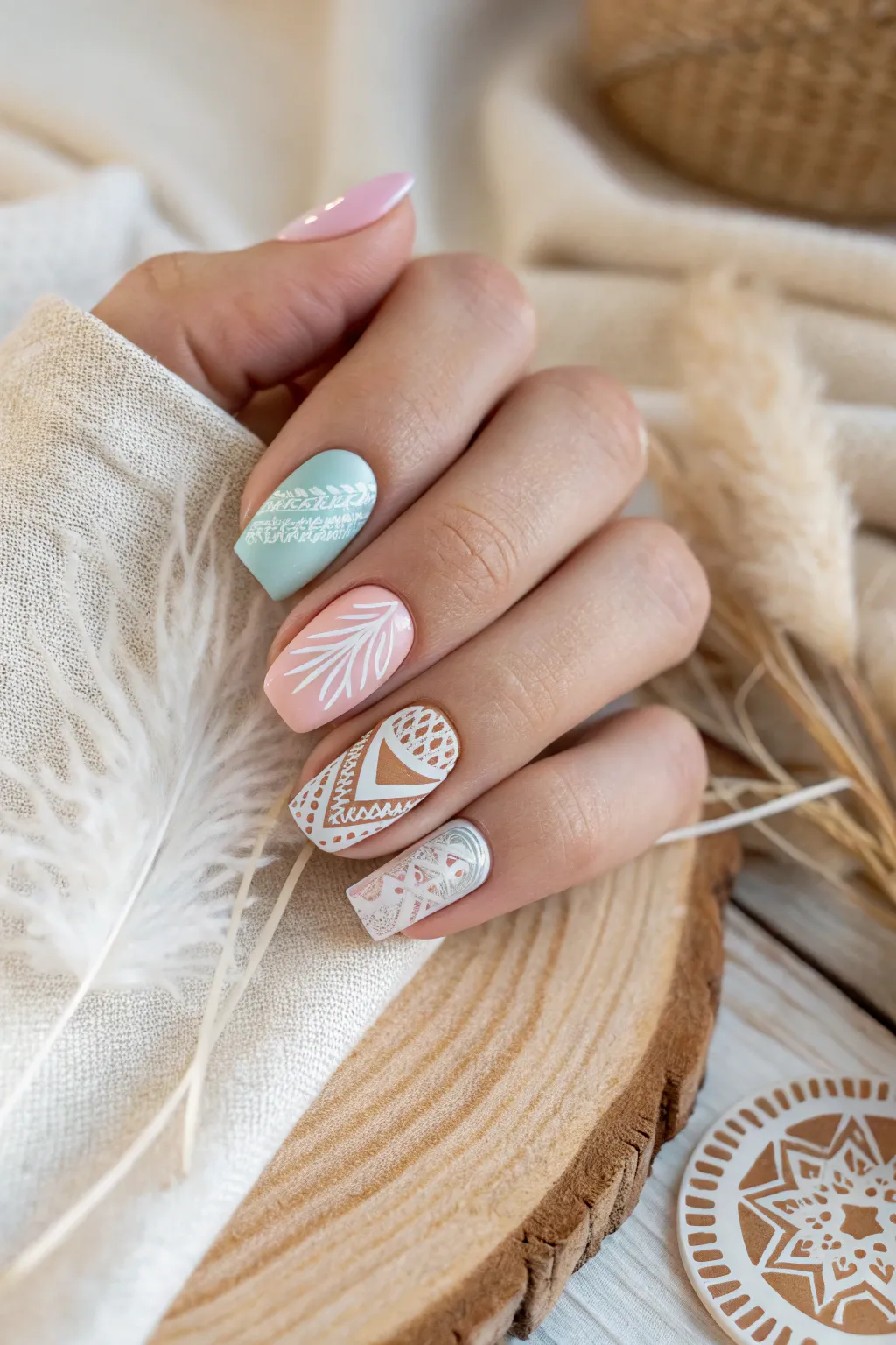Elevate your style with minimalist vinyl nail art, where simplicity meets elegance.