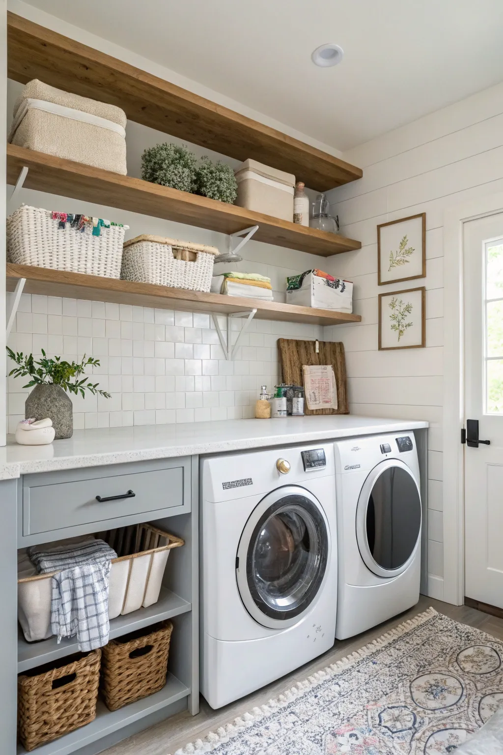 Keep essentials handy with open shelving.