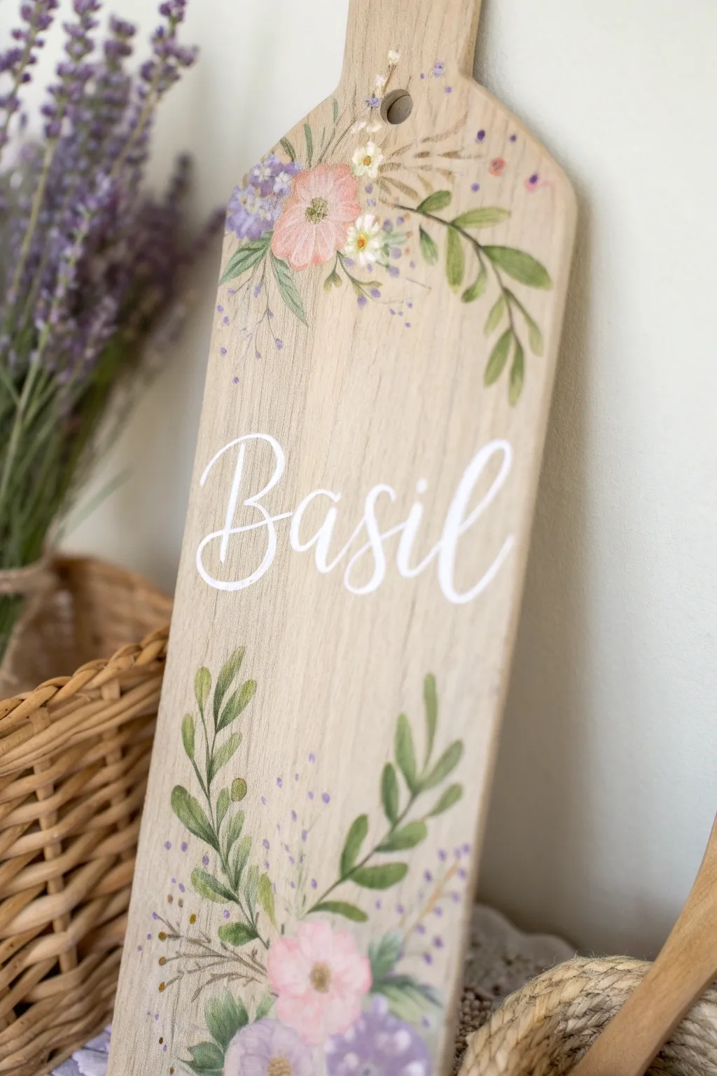 Elevate your mom's garden with these artfully crafted watercolor garden markers, perfect for a touch of stylish organization.