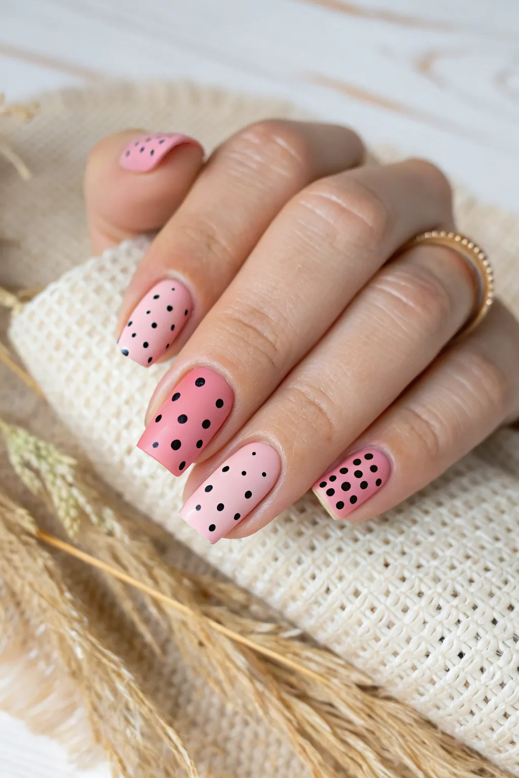 Delight in the subtle elegance of watermelon seed nails—where simplicity meets precision in a beautifully crafted design.