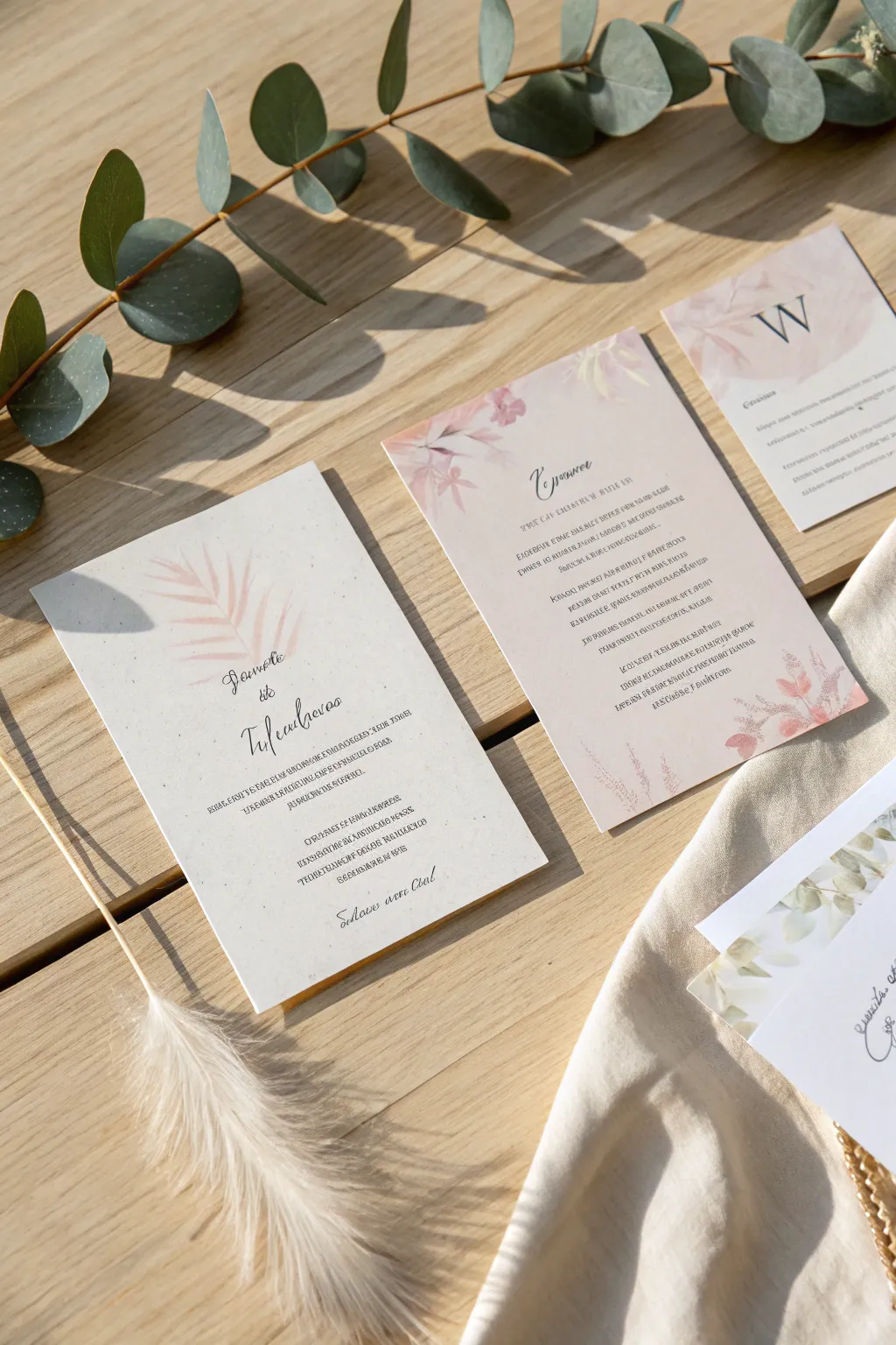 Discover the elegance of minimalist wedding card designs that speak volumes with simplicity.