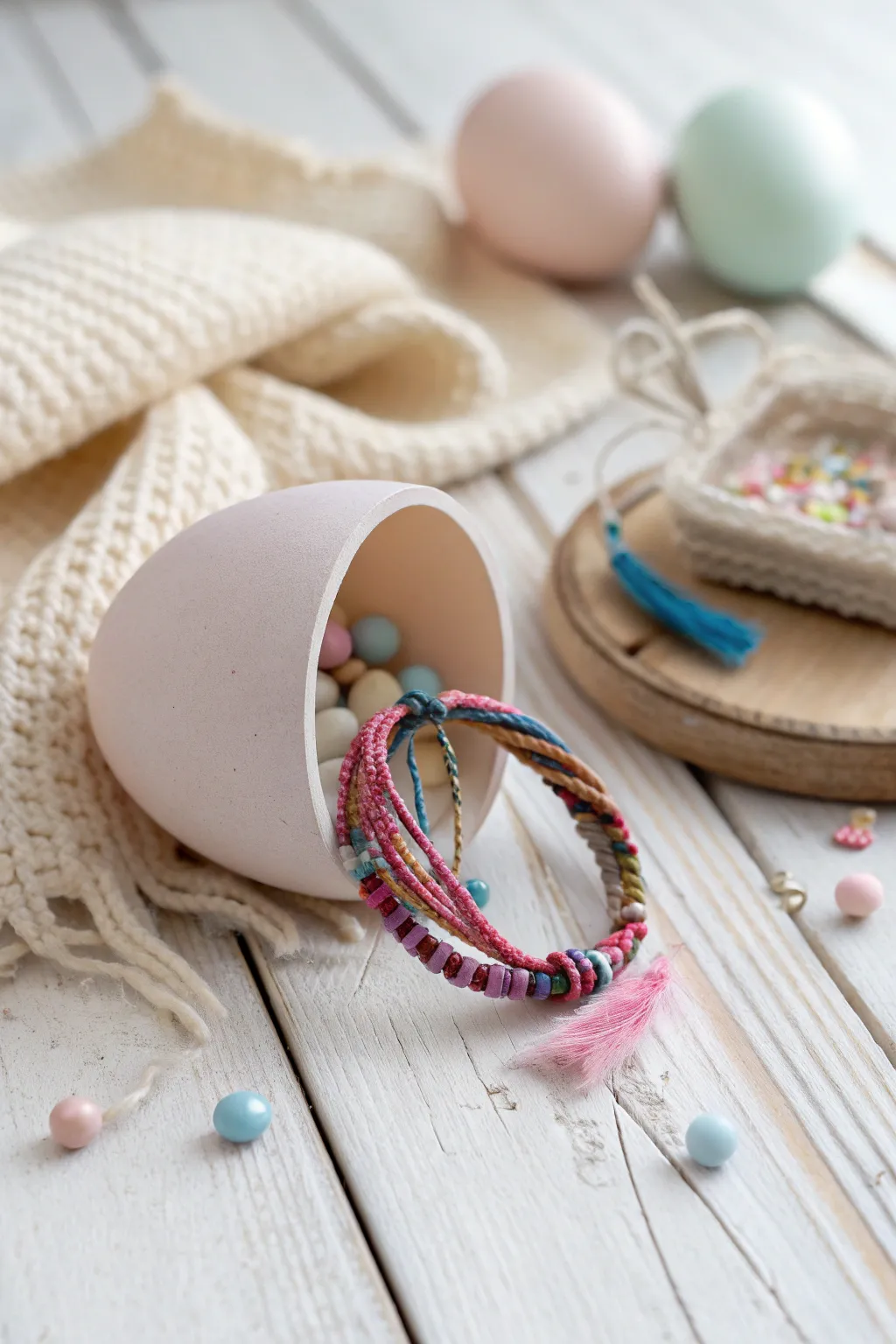 Craft meaningful connections this Easter with DIY friendship bracelets, a perfect blend of simplicity and creativity.