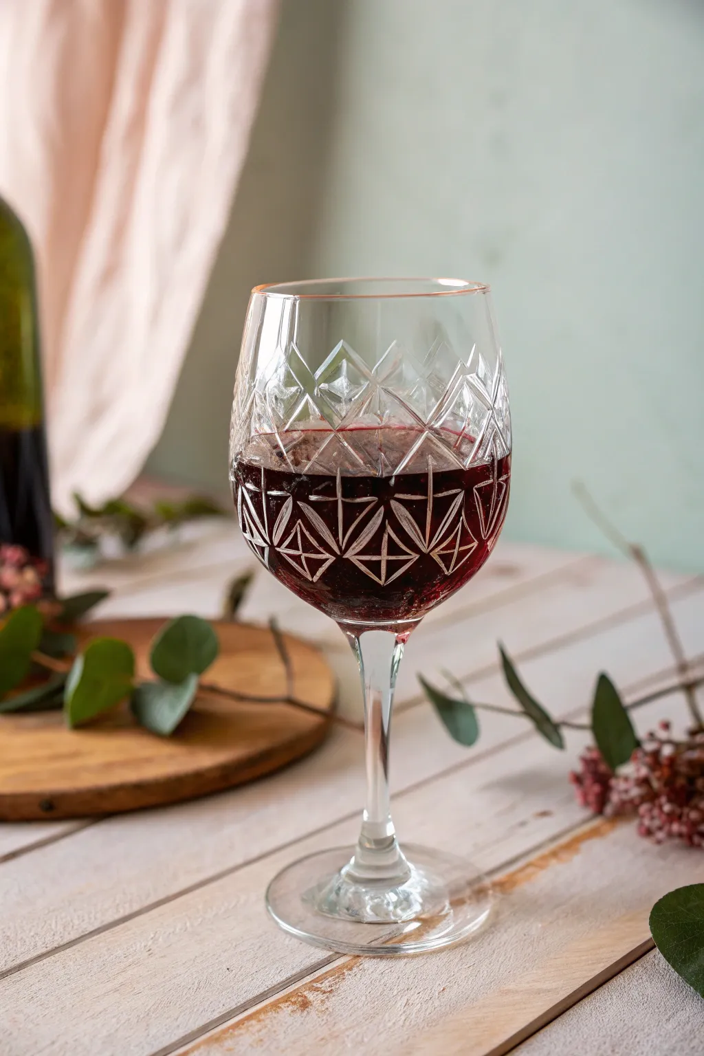 Sip in style with a geometric glow – where art meets elegance.