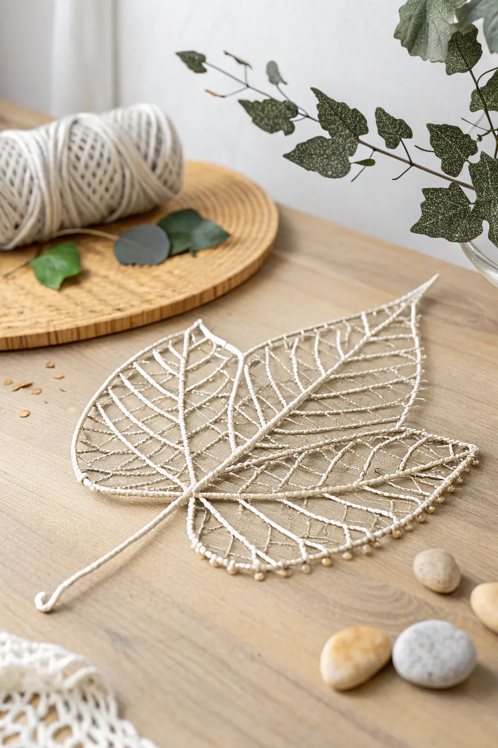 Embrace simplicity and elegance with nature-inspired wire art. 🍃✨