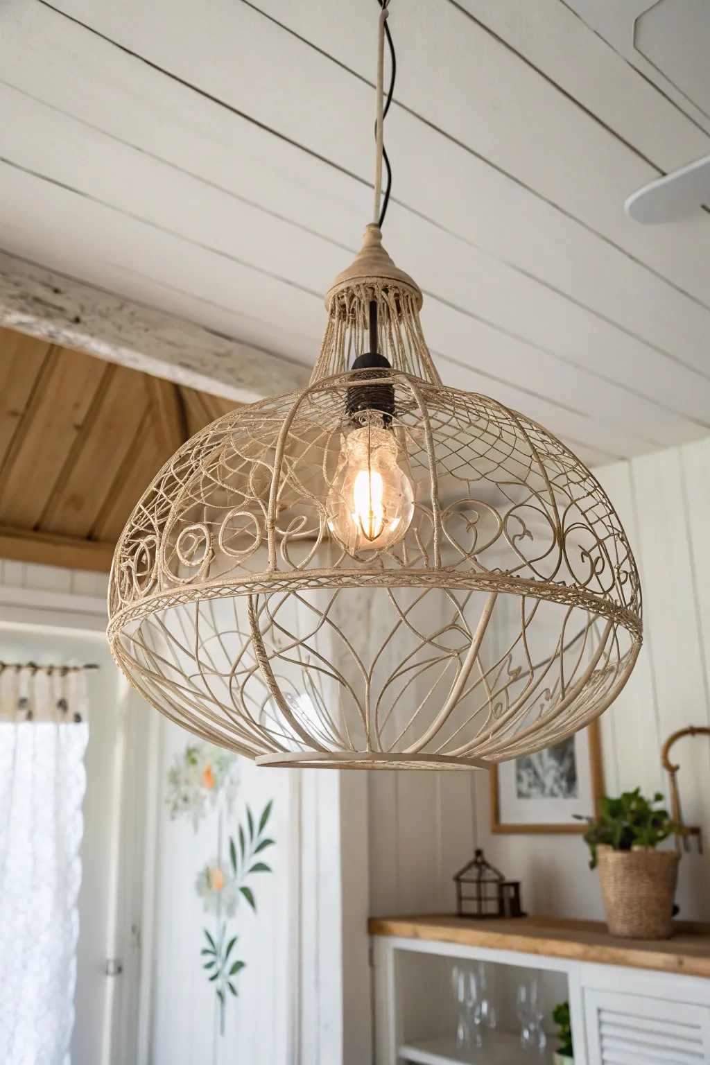 Illuminate your space with the artful elegance of wire wrapped light fixtures, where simplicity meets intricate beauty.