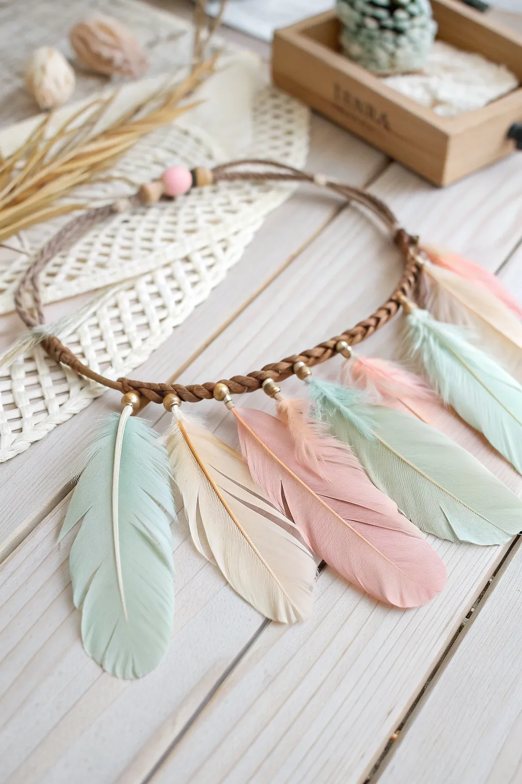 Celebrate creativity with charming feathered headbands, a perfect craft for little dreamers.