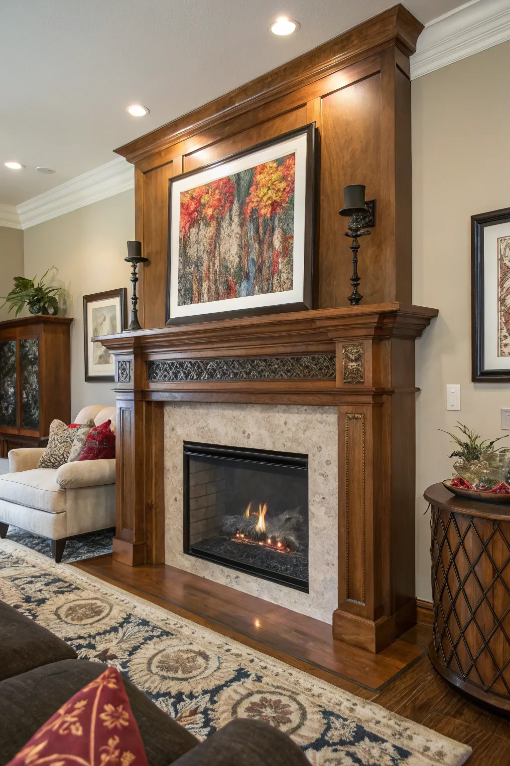 Make your mantel a canvas for artistic expression.
