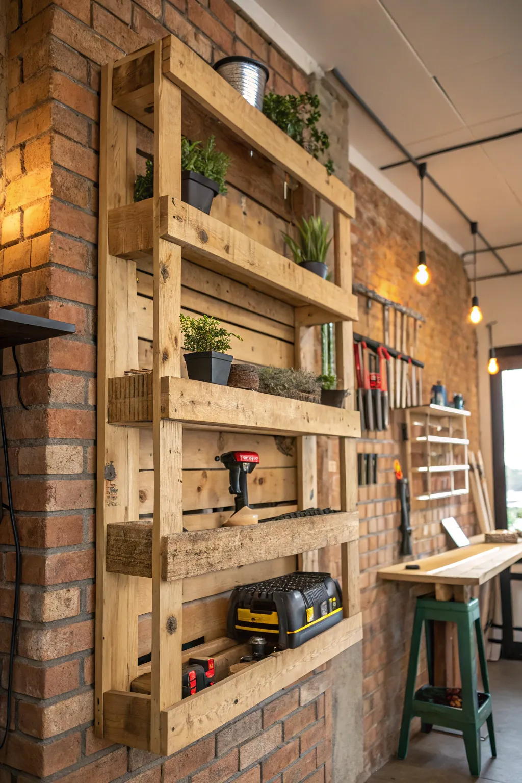 Transform your space with these rustic pallet shelves—sustainably stylish and undeniably masculine.