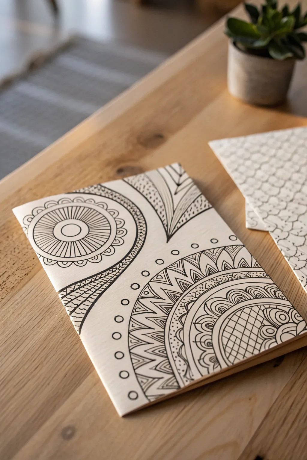 Explore the beauty of textured zentangle patterns – where simplicity meets craftsmanship.