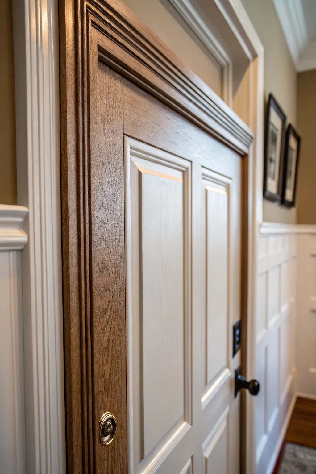 Elevate your living space with timeless wainscoting charm.