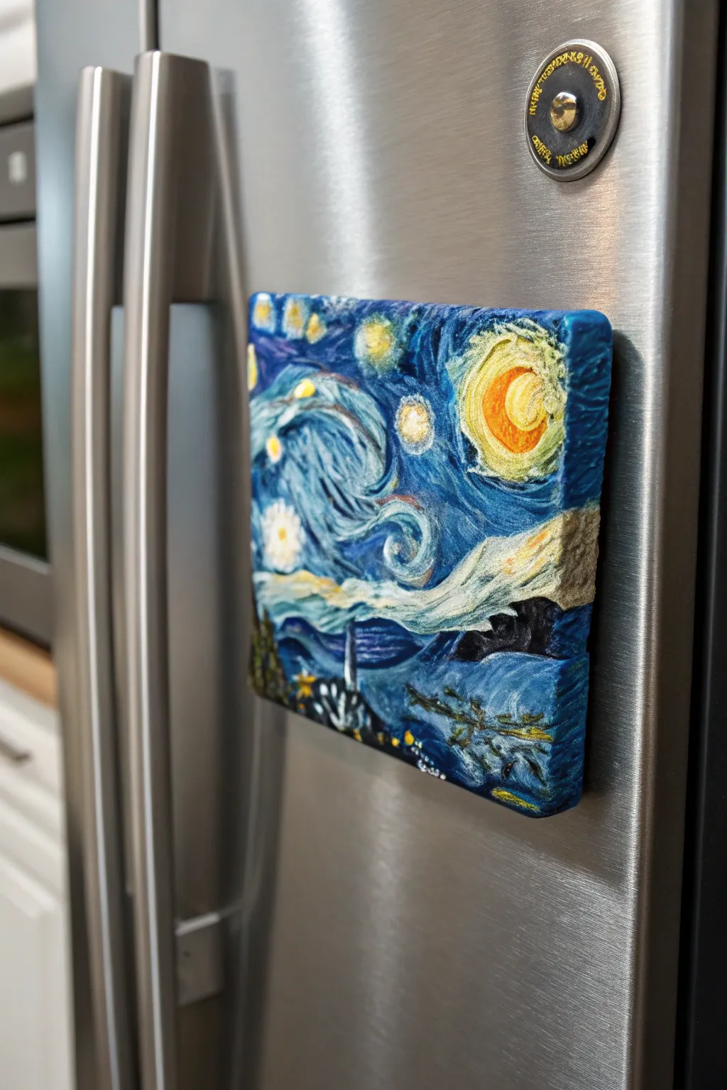 Transform your kitchen into an art gallery with this 3D-printed masterpiece magnet.
